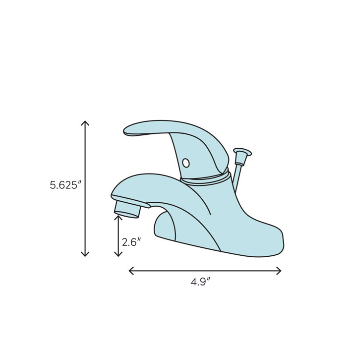 American Standard Reliant 3 Centerset Faucet Bathroom Faucet Wayfair